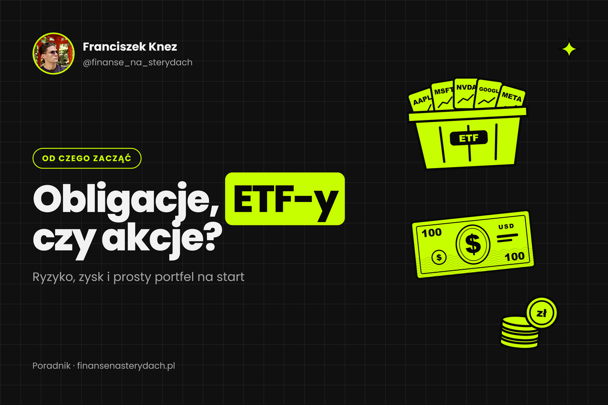 Od czego zacząć inwestowanie? Obligacje, ETF-y czy akcje